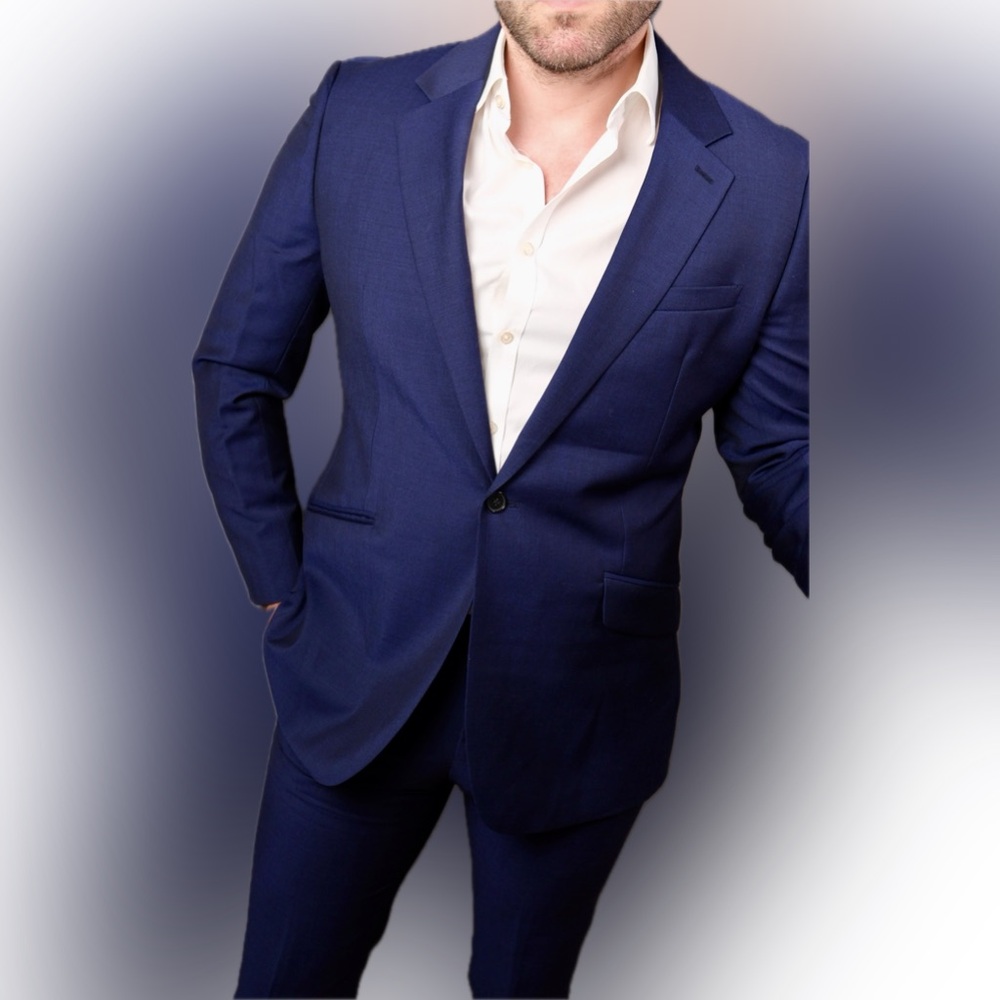 Reiss Royal Blue slim fit men’s suit